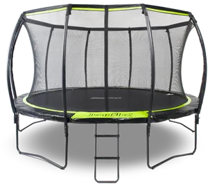 Round Trampolinewith Safety Net PNG image