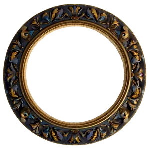 Round Vintage Frame Png 06252024 PNG image