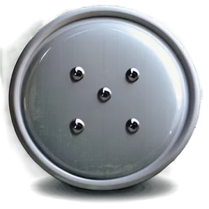 Round White Button PNG 06272024