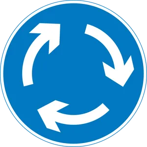 Roundabout Traffic Sign PNG image