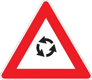 Roundabout Traffic Sign PNG image