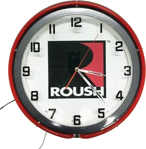 Roush Branded Wall Clock PNG image