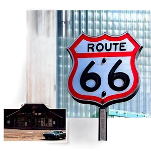 Route 66 Main Street America Png Ryg PNG image