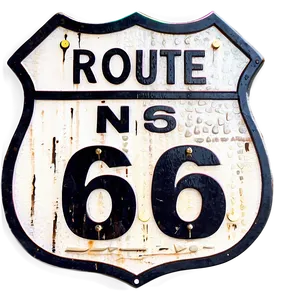 Route 66 Road Sign PNG 05212024