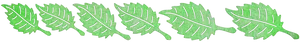 Rowof Green Leaves