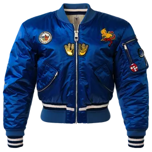 Royal Blue Bomber Jacket PNG Ifm