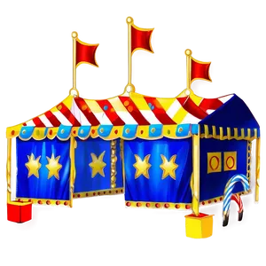 Royal Blue Carnival Tent PNG 06282024 PNG