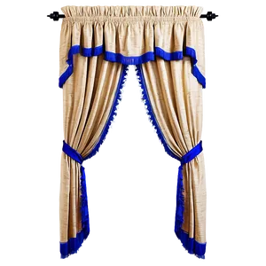 Royal Blue Curtain Png 05252024 PNG image