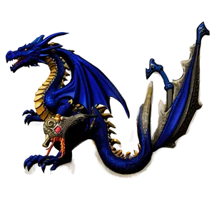Royal Blue Dragon Emblem PNG Yvb PNG