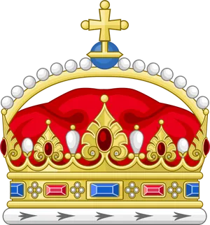 Royal Crown Illustration PNG image