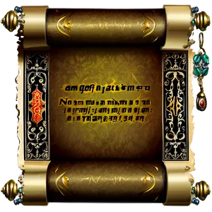 Royal Decree Scroll Paper Png 95 PNG image