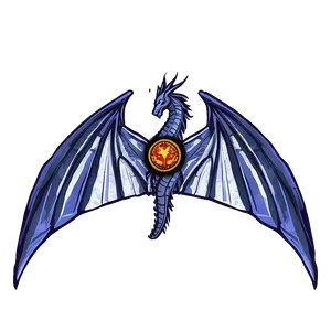 Royal Dragon Wings Graphic PNG 49