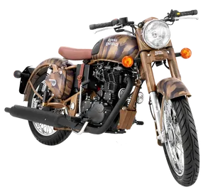 Royal Enfield Camouflage Design Motorcycle.png PNG image
