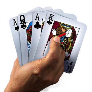 Royal Flush Hand Cards PNG