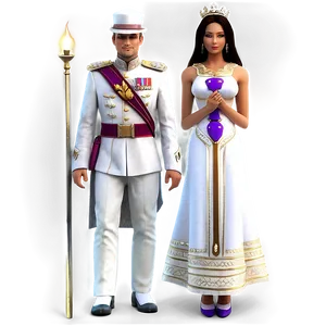 Royal King And Queen Png 06252024 PNG image