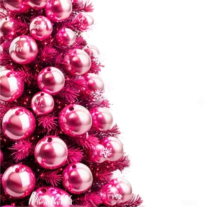 Royal Pink Christmas Tree PNG 47
