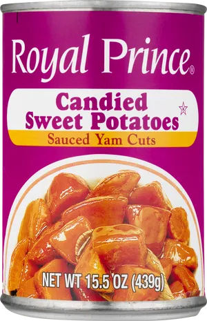 Royal Prince Candied Sweet Potatoes Can PNG image