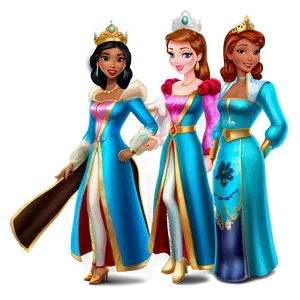 Royal Princesses Ensemble Png 06242024 PNG image