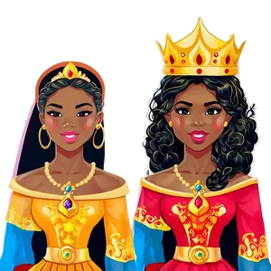 Royal Princesses Ensemble Png 06242024 PNG image