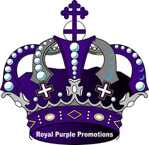 Royal Purple Crown Graphic PNG image