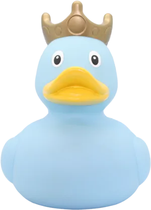 Royal Rubber Duckwith Crown PNG image