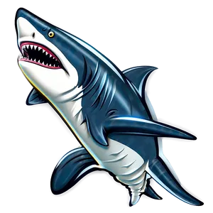 Royal Shark Cartoon Png 06262024 PNG image