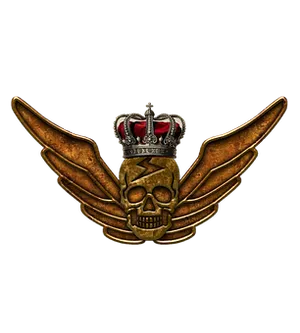 Royal Skullwith Wings Emblem PNG image