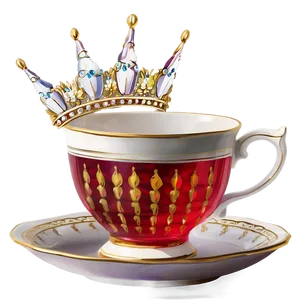 Royal Tea Cup Majesty PNG 05252024