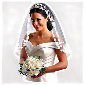 Royal Wedding Veil PNG Aui68
