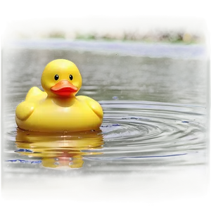Rubber Duck In A Pond PNG 06132024 PNG