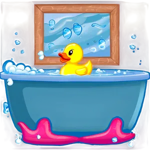 Rubber Duck In Bath PNG 05032024 PNG