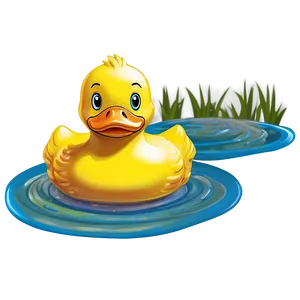 Rubber Duck In Pond PNG Pbx PNG