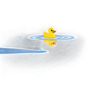 Rubber Duck In Water PNG Fgq PNG