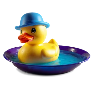 Rubber Duck With Hat PNG 06132024