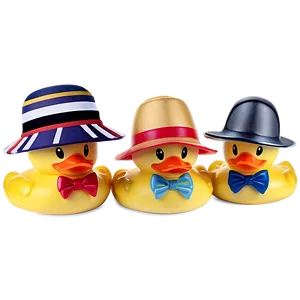 Rubber Duck With Hat PNG 27