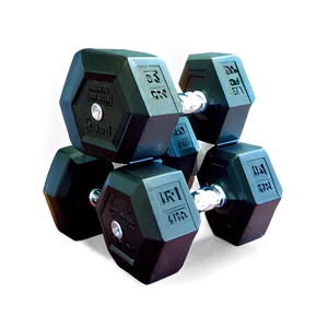 Rubber Hex Dumbbell PNG 05252024 PNG