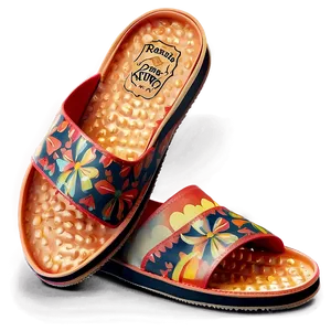 Rubber Sole Slippers PNG Col PNG