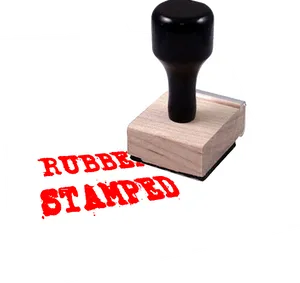 Rubber Stamp Red Ink Imprint PNG image