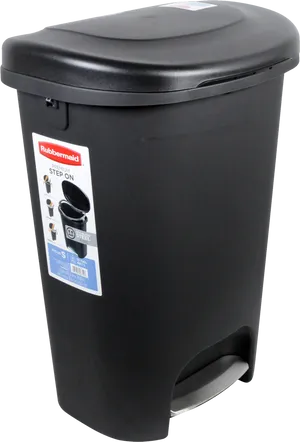 Rubbermaid Step On Trash Can PNG image
