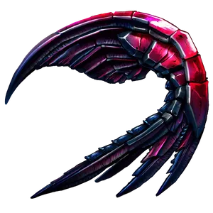 Ruby Dragon Wings Image PNG Jry