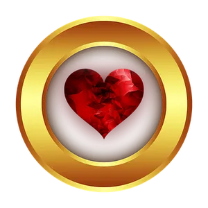 Ruby Heart Icon
