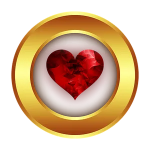 Ruby Heart Icon PNG image
