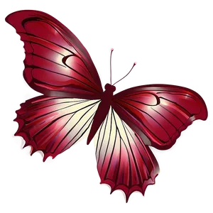 Ruby Red Butterfly Design PNG Cwq PNG