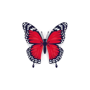 Ruby Red Butterfly Design PNG Jyd77 PNG