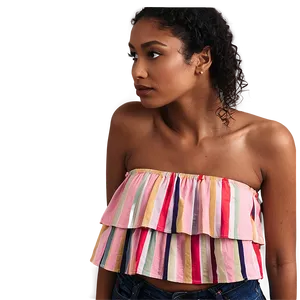 Ruffled Crop Top Png 05252024 PNG image