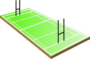 Rugby Field Illustration PNG image