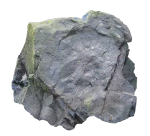 Rugged Black Rockwith Moss PNG image