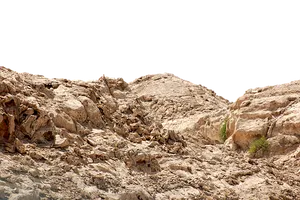 Rugged Desert Rock Formation PNG image