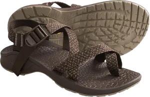 Rugged Outdoor Sandals PNG image