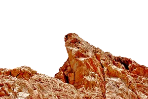 Rugged Red Rock Formation PNG image